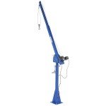Vestil WTJ-20-4-DC 2,000 lb. Battery-Powered Jib Lift Crane with 360-Degree Swivel, 106 1/2