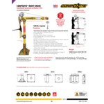 OZ Lifting Products Compozite Davit Crane with Manual Winch OZ1200DAV - 1200 lb. Capacity OZ Lifting Products Compozite Davit Crane with Manual Winch OZ1200DAV - 1200 lb. Capacity