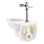 American Standard Afwall Millenium 2856016.020 Flushometer Toilet System with Wall-Mount Toilet and Manual Piston Flush Valve - 1.6 GPF