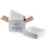 Polar Tech Thermo Chill Round Interior Pie / Cake / Pizza Insulated Shipping Foam Container 8