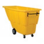 Vestil TDT-100-LD-YELLOW 1 Cu. Yd. Yellow Light-Duty Bulk Tilt Truck - 850 lb. Capacity Vestil TDT-100-LD-YELLOW 1 Cu. Yd. Yellow Light-Duty Bulk Tilt Truck - 850 lb. Capacity