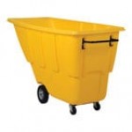 Vestil TDT-100-LD-YELLOW 1 Cu. Yd. Yellow Light-Duty Bulk Tilt Truck - 850 lb. Capacity Vestil TDT-100-LD-YELLOW 1 Cu. Yd. Yellow Light-Duty Bulk Tilt Truck - 850 lb. Capacity
