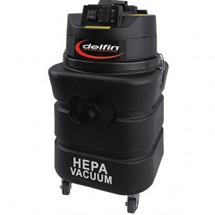 Delfin Industrial Pro HEPA 13 Gallon Dry Canister Vacuum with HEPA Filtration and Toolkit HV106 - 115V Delfin Industrial Pro HEPA 13 Gallon Dry Canister Vacuum with HEPA Filtration and Toolkit HV106 - 115V