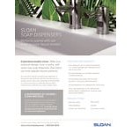 Sloan 3346089 ESD-2000-CP Polished Chrome Sensor Foam Soap Dispenser with 5 5/8