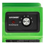 XPOWER X-2480A-Green Commercial 3 Stage Filtration HEPA Purifier System, Negative Air Machine, Airborne Air Cleaner, Mini Air Scrubber with Power Outlets
