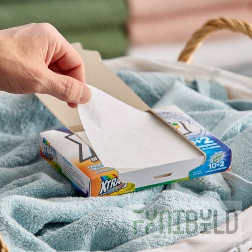 XTRA 12-Count In-Wash Color Absorber Sheets - 144/Case