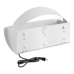 Lavex Zap N Trap White Wall Sconce Insect Light Trap with 2 Glue Boards, 1,500 sq. ft. Coverage - 120V, 30W