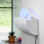 Lavex Zap N Trap White Wall Sconce Insect Light Trap with 2 Glue Boards, 1,500 sq. ft. Coverage - 120V, 30W