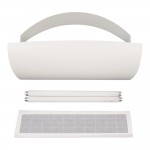 Lavex Zap N Trap White Wall Sconce Insect Light Trap with 2 Glue Boards, 1,500 sq. ft. Coverage - 120V, 30W
