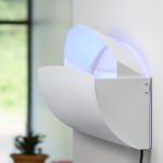 Lavex Zap N Trap White Wall Sconce Insect Light Trap with 2 Glue Boards, 1,500 sq. ft. Coverage - 120V, 30W