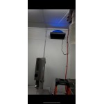 Lavex Zap N Trap White Wall Sconce Insect Light Trap with 2 Glue Boards, 1,500 sq. ft. Coverage - 120V, 30W