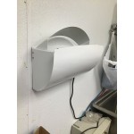 Lavex Zap N Trap White Wall Sconce Insect Light Trap with 2 Glue Boards, 1,500 sq. ft. Coverage - 120V, 30W