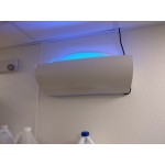 Lavex Zap N Trap White Wall Sconce Insect Light Trap with 2 Glue Boards, 1,500 sq. ft. Coverage - 120V, 30W