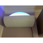 Lavex Zap N Trap White Wall Sconce Insect Light Trap with 2 Glue Boards, 1,500 sq. ft. Coverage - 120V, 30W