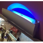 Lavex Zap N Trap White Wall Sconce Insect Light Trap with 2 Glue Boards, 1,500 sq. ft. Coverage - 120V, 30W