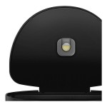 simplehuman ST2044 12 Gallon / 45 Liter Matte Black Stainless Steel Semi-Round Sensor Trash Can with Liner Pocket