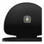 simplehuman ST2044 12 Gallon / 45 Liter Matte Black Stainless Steel Semi-Round Sensor Trash Can with Liner Pocket