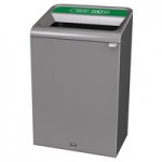 Rubbermaid® 1961616 Configure 15 Gallon Stenni Gray 1 Stream Paper Indoor Rectangular Recycling Bin Rubbermaid® 1961616 Configure 15 Gallon Stenni Gray 1 Stream Paper Indoor Rectangular Recycling Bin