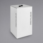 Ex-Cell Kaiser RC-KD36-R BT-HMG Black Tie Kaleidoscope Hammered Gray Square 36 Gallon Recyclables Receptacle