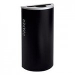 Ex-Cell Kaiser RC-KD36-R BT-HMG Black Tie Kaleidoscope Hammered Gray Square 36 Gallon Recyclables Receptacle