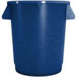 Carlisle 841032REC14 Bronco 32 Gallon Blue Round RECYCLE Trash Can Carlisle 841032REC14 Bronco 32 Gallon Blue Round RECYCLE Trash Can