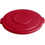 Carlisle 84103305 Bronco 32 Gallon Red Flat Round Trash Can Lid Carlisle 84103305 Bronco 32 Gallon Red Flat Round Trash Can Lid