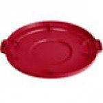 Carlisle 84103305 Bronco 32 Gallon Red Flat Round Trash Can Lid Carlisle 84103305 Bronco 32 Gallon Red Flat Round Trash Can Lid
