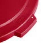 Carlisle 84103305 Bronco 32 Gallon Red Flat Round Trash Can Lid Carlisle 84103305 Bronco 32 Gallon Red Flat Round Trash Can Lid