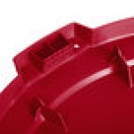 Carlisle 84103305 Bronco 32 Gallon Red Flat Round Trash Can Lid Carlisle 84103305 Bronco 32 Gallon Red Flat Round Trash Can Lid