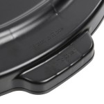 Rubbermaid® 1779738 BRUTE 55 Gallon Black Executive Round Trash Can Lid