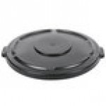 Rubbermaid® 1779738 BRUTE 55 Gallon Black Executive Round Trash Can Lid