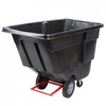 Rubbermaid® 1779738 BRUTE 55 Gallon Black Executive Round Trash Can Lid