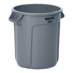 Rubbermaid® FG261000GRAY BRUTE 10 Gallon Gray Round Trash Can