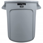 Rubbermaid® FG261000GRAY BRUTE 10 Gallon Gray Round Trash Can