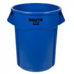 Rubbermaid® FG261000GRAY BRUTE 10 Gallon Gray Round Trash Can