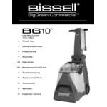 Bissell Commercial BG10 Corded Carpet Extractor with DirtLifter Power Brush - 1.75 Gallon