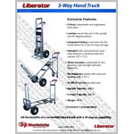 B&P Manufacturing Liberator 600 / 900 lb. 3-Way Hand Truck with D5 Wheels B60-CA2-D5 B&P Manufacturing Liberator 600 / 900 lb. 3-Way Hand Truck with D5 Wheels B60-CA2-D5