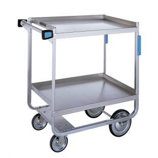 Lakeside 758 Heavy Duty Stainless Steel 2 Shelf Utility Cart - 22 3/8 Lakeside 758 Heavy Duty Stainless Steel 2 Shelf Utility Cart - 22 3/8