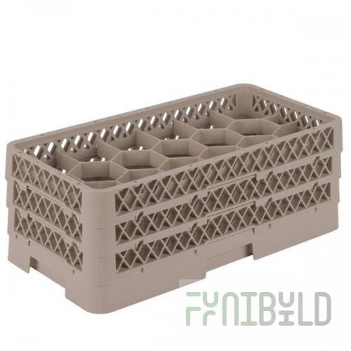 Vollrath HR1FFF Traex® Half-Size Beige 17 Compartment 7 5/16