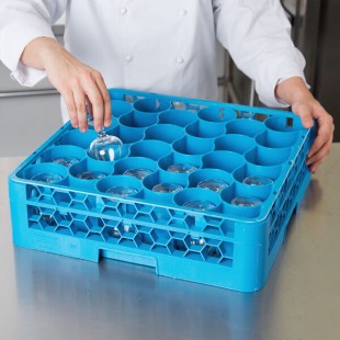 Carlisle RW3014 OptiClean NeWave 30 Compartment Glass Rack with 1 Extender Carlisle RW3014 OptiClean NeWave 30 Compartment Glass Rack with 1 Extender