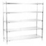 Metro 5A577C Stationary Super Erecta Adjustable 2 Series Chrome Wire Shelving Unit - 24