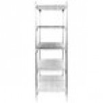 Metro 5A577C Stationary Super Erecta Adjustable 2 Series Chrome Wire Shelving Unit - 24