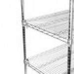 Metro 5A577C Stationary Super Erecta Adjustable 2 Series Chrome Wire Shelving Unit - 24