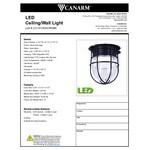 Canarm Black Outdoor LED Barn Light - 120V, 11W Canarm Black Outdoor LED Barn Light - 120V, 11W