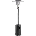 Backyard Pro Courtyard Series PH1BLK Black Portable Propane Outdoor Patio Heater - 47,000 BTU