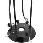 Backyard Pro Courtyard Series PH1BLK Black Portable Propane Outdoor Patio Heater - 47,000 BTU