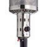 Backyard Pro Courtyard Series PH1BLK Black Portable Propane Outdoor Patio Heater - 47,000 BTU