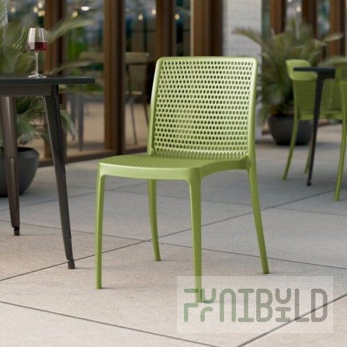 Lancaster Table & Seating Rio Sea Moss Green Resin Side Chair