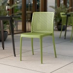 Lancaster Table & Seating Rio Sea Moss Green Resin Side Chair Lancaster Table & Seating Rio Sea Moss Green Resin Side Chair