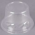 Fabri-Kal Indulge DLDE16/24TNH Clear Tall Dome PET Lid for 5 oz., 8 oz., and 12 oz. Sundae Cups - No Hole - 112/Pack Fabri-Kal Indulge DLDE16/24TNH Clear Tall Dome PET Lid for 5 oz., 8 oz., and 12 oz. Sundae Cups - No Hole - 112/Pack